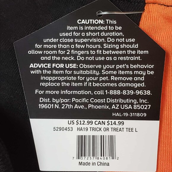 Thrills & Chills Halloween Dog Apparel - Reflective Dress & Glow in Dark Shirt - Picture 14 of 16